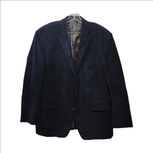 NWOT, Lauren Ralph Lauren navy corduroy elbow patch blazer sz 46R mens